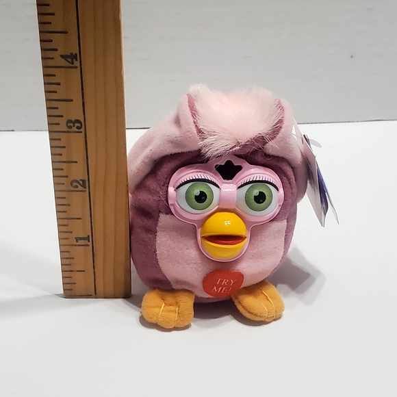 VINTAGE 90'S FURBY SMALL 10cm / 4" PLUSH KEY CHAIN - Picture 2 of 14